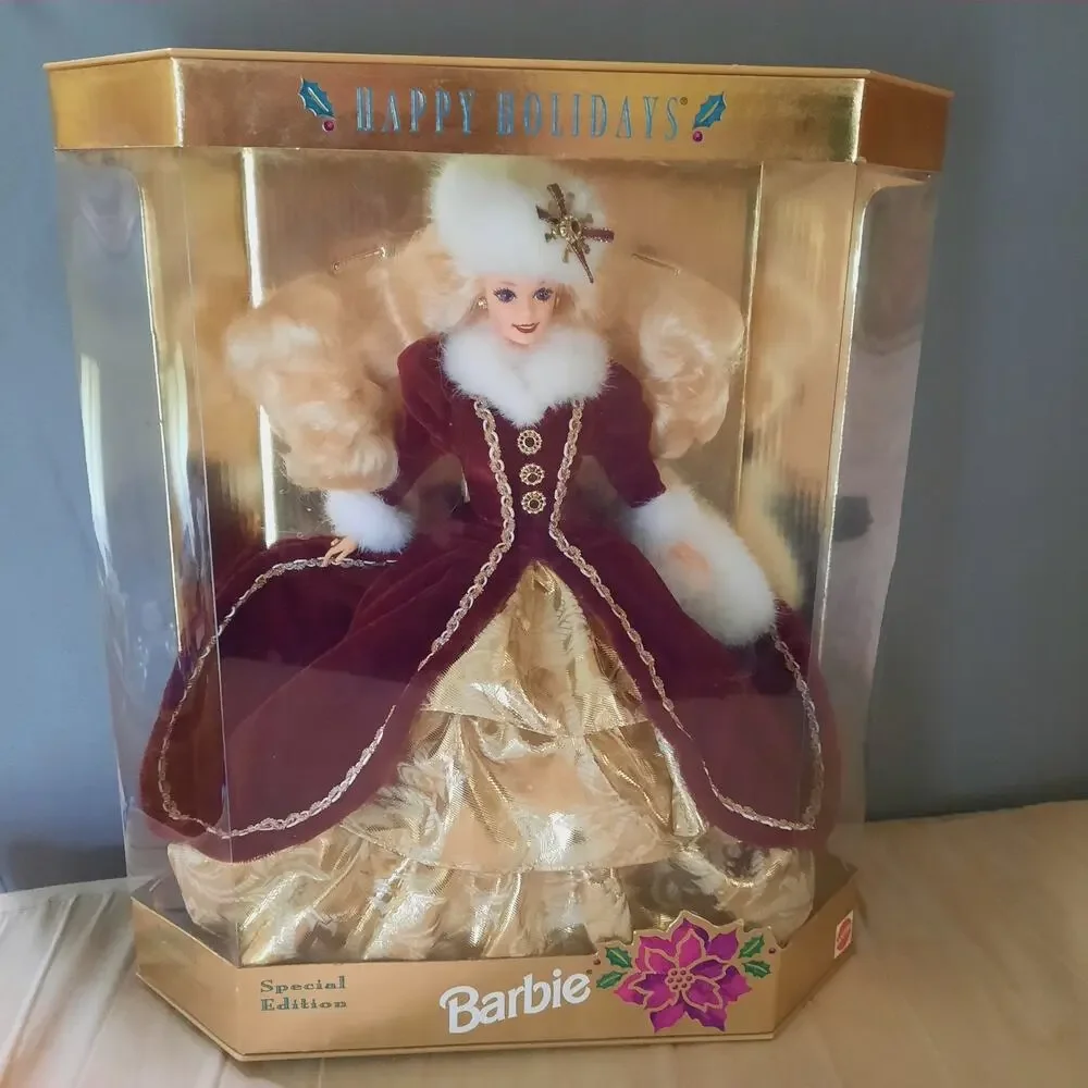 VTG 1996 Happy Holidays Barbie Doll Mattel 15646 Special Edition NIB NRFB